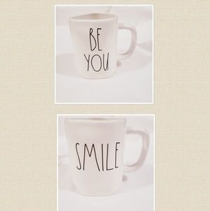 Rae Dunn "Be you" & "Smile"  coffe/tea mugs